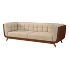 Sofá 2 Lugares 200cm Coin Courino Marrom | Bouclê Suave Off W